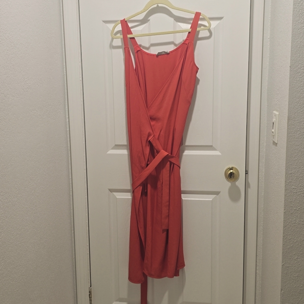Sleeveless wrap dress